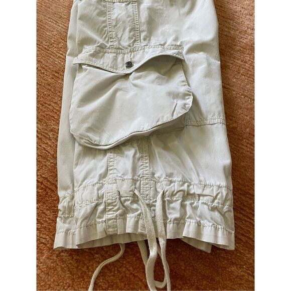 Victorias Secret London Jean Chino Ivory Crop Capri Pants  Cargo Trousers - Picture 8 of 8